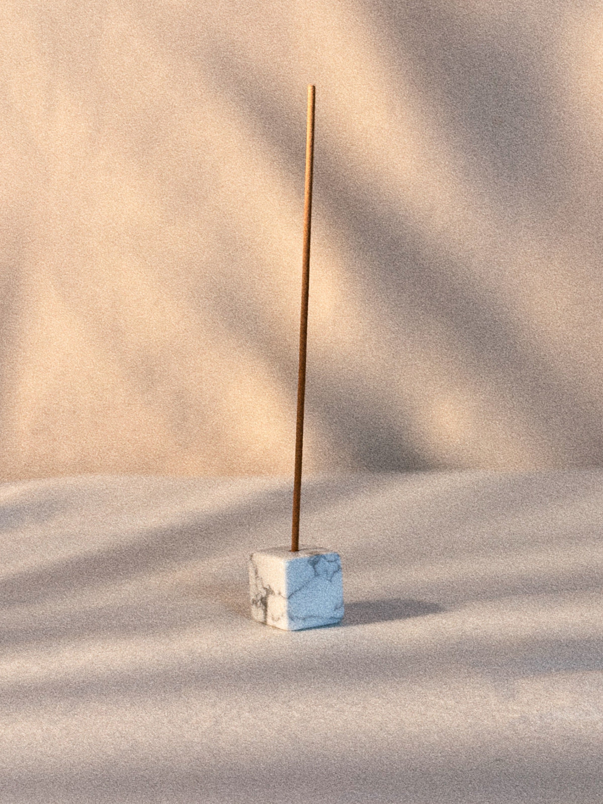 White Howlite Stone Incense Holder