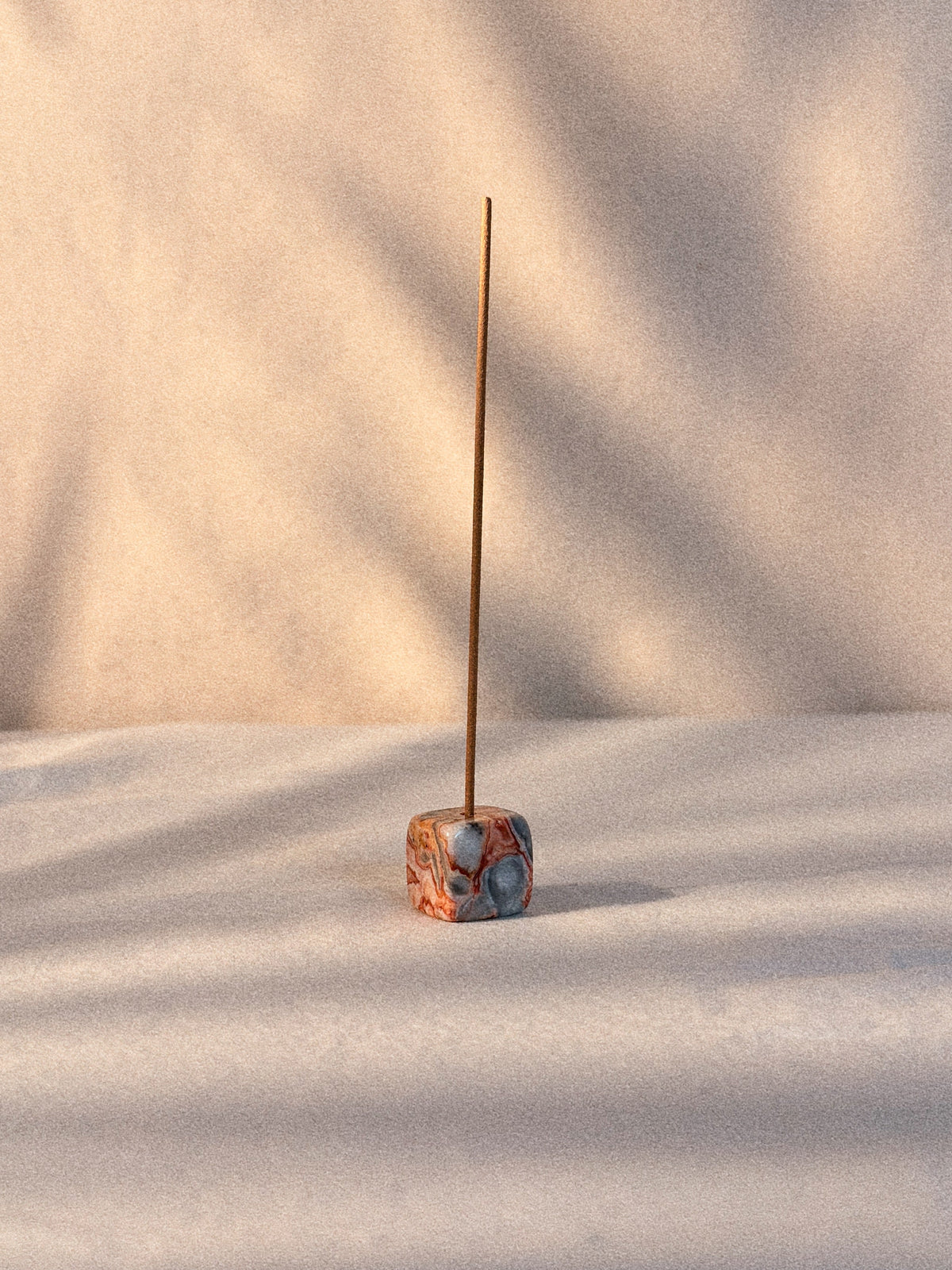 Crazy Lace Agate Stone Incense Holder