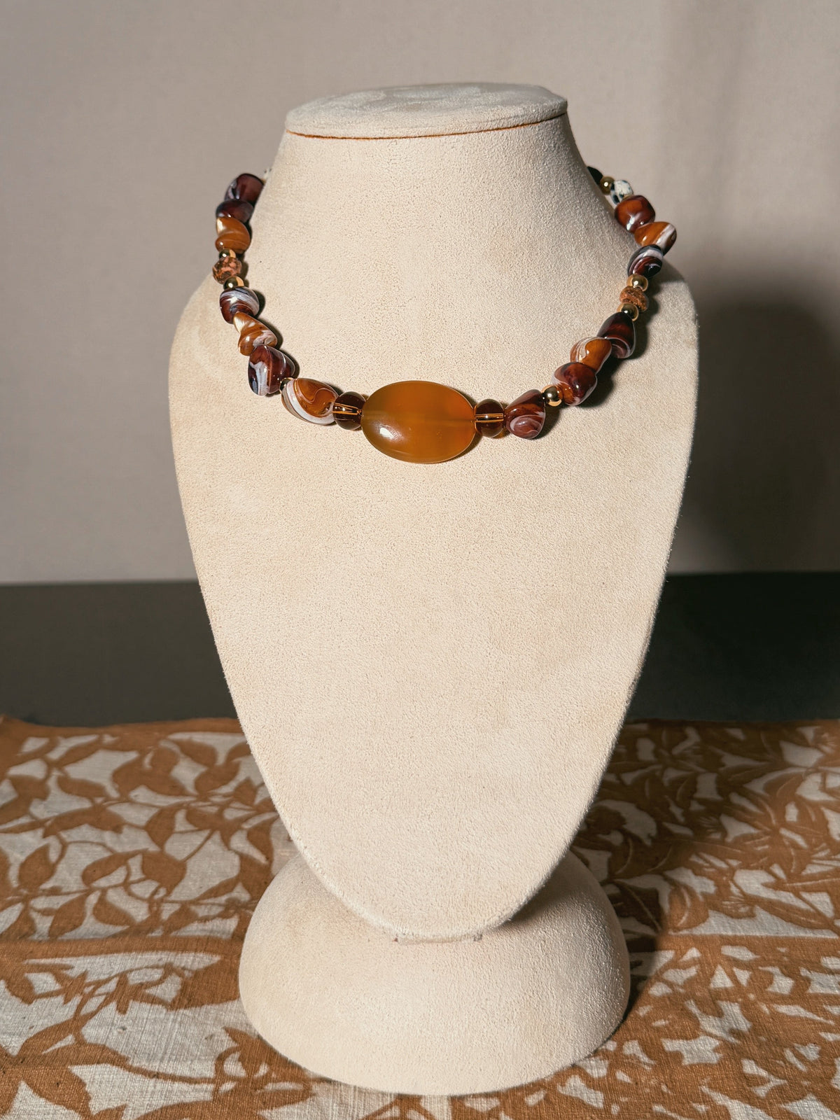 Spiral trochus shell necklace