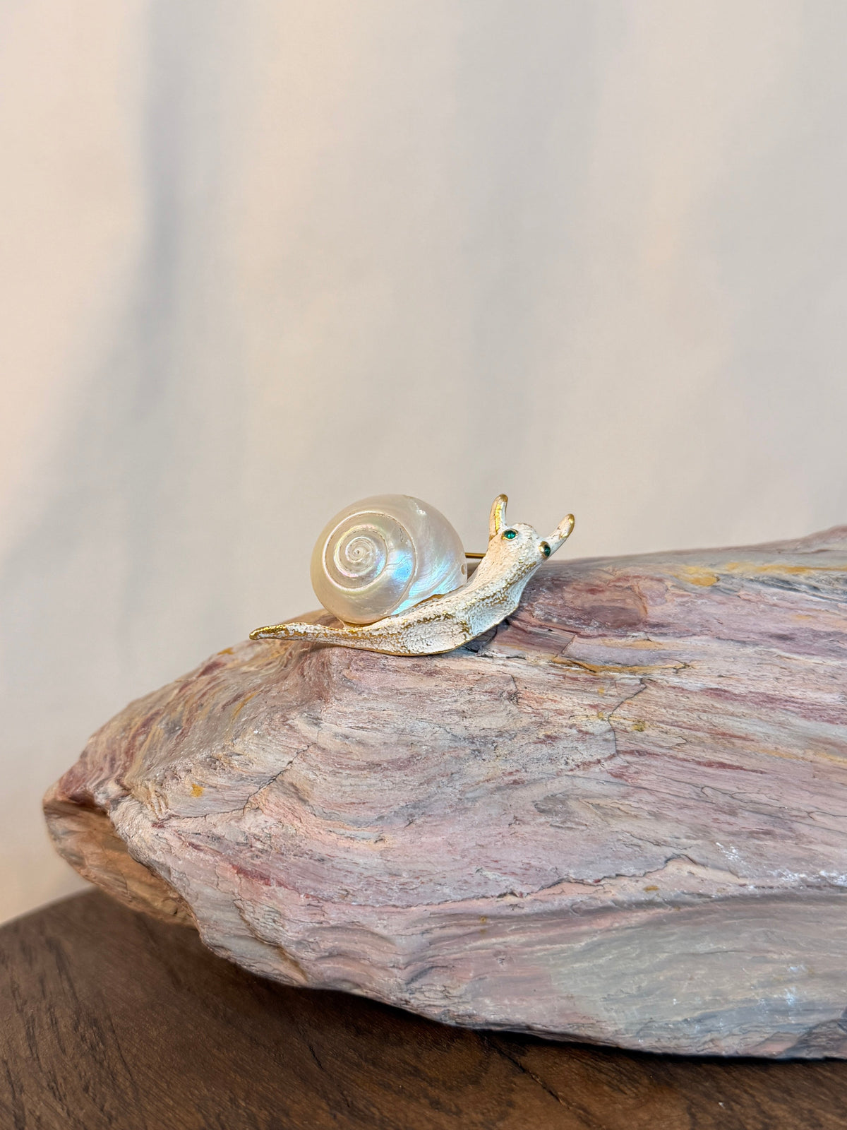 Abalone Shell Snail Pin