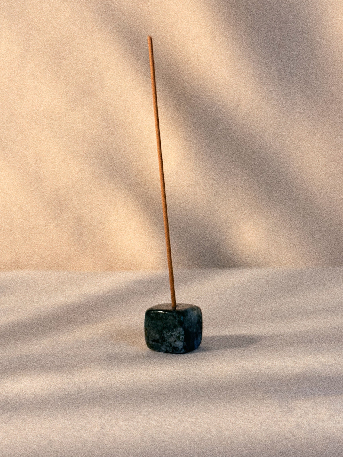 Moss Agate Stone Incense Holder