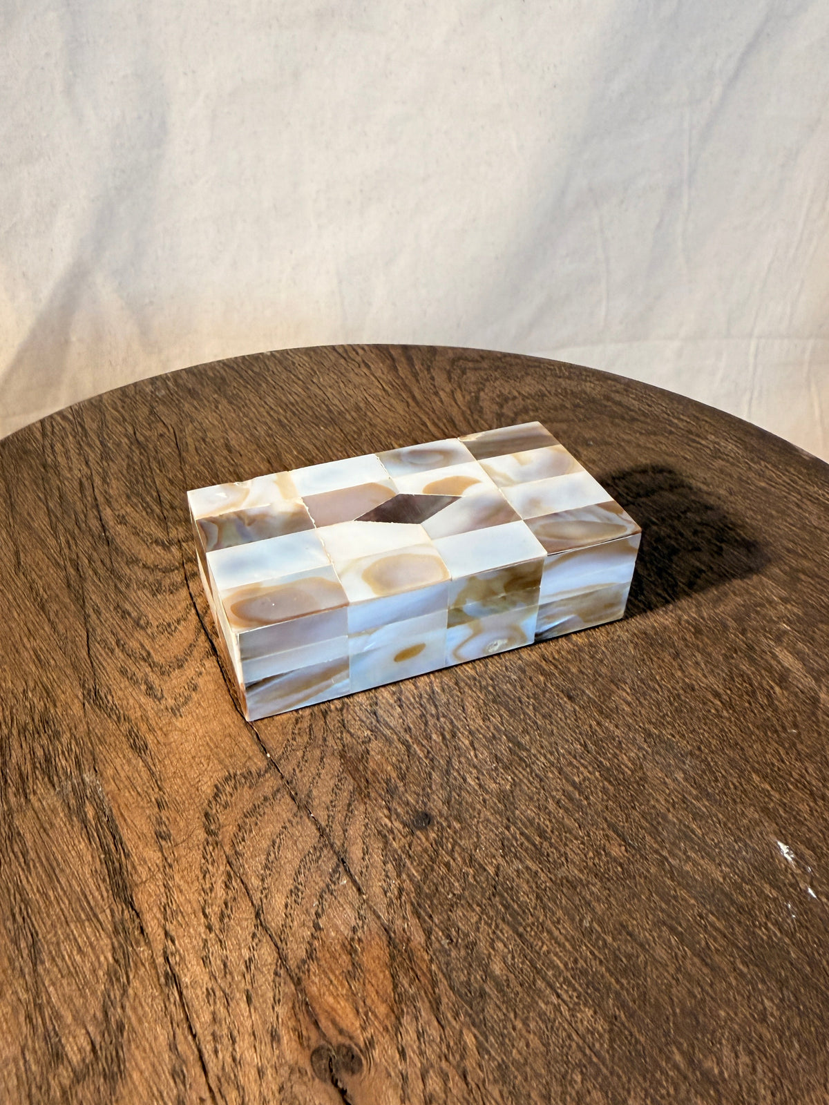 Small Mother of Pearl Trinket Box
