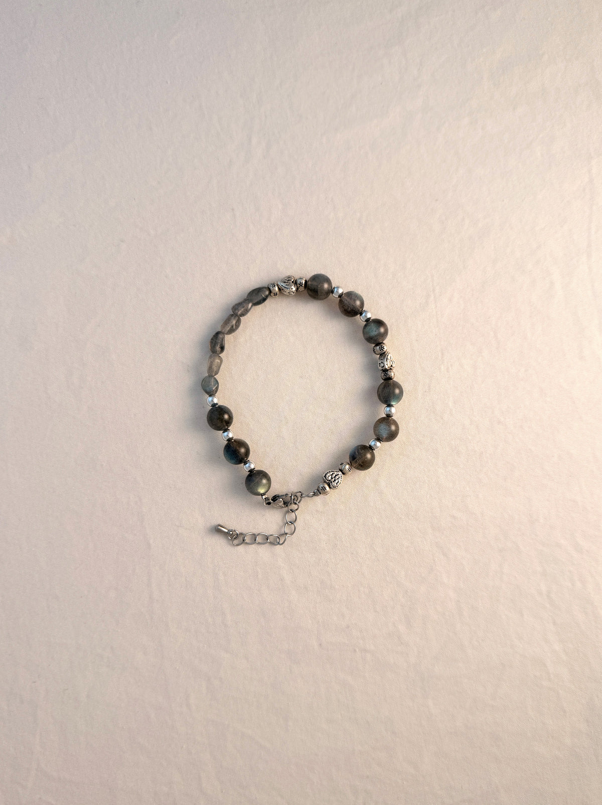 Labradorite & Moonstone Heart Bracelet
